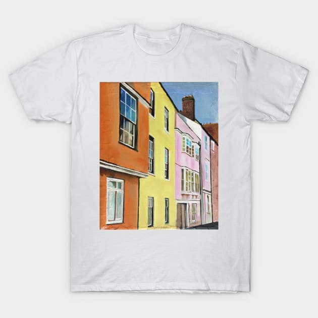 Oxford, Pastel Coloured Houses T-Shirt by golan22may